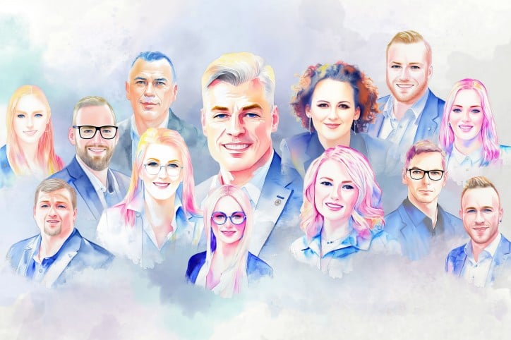 SPAR VD Team gezeichnet