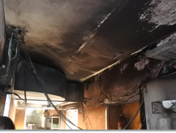 Gewerbefläche mit Schäden